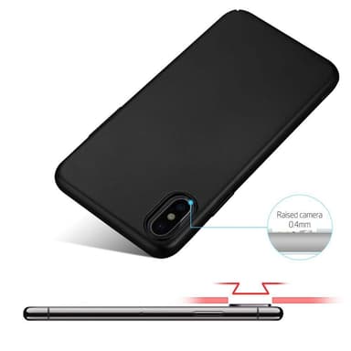 Deksel iPhone X / XS Case Cover (svart)
