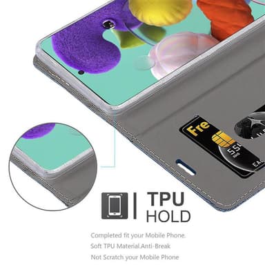Samsung Galaxy A51 5G lommebokdeksel etui (blå)