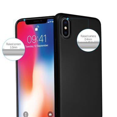 Deksel iPhone X / XS Case Cover (svart)
