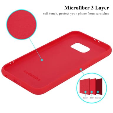 Samsung Galaxy S6 silikondeksel case (rød)