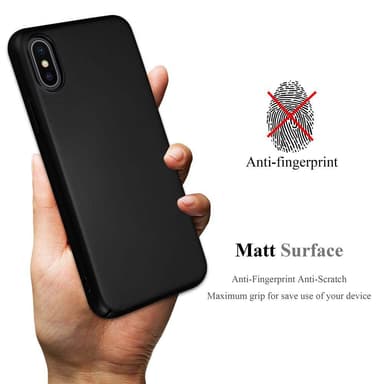 Deksel iPhone X / XS Case Cover (svart)