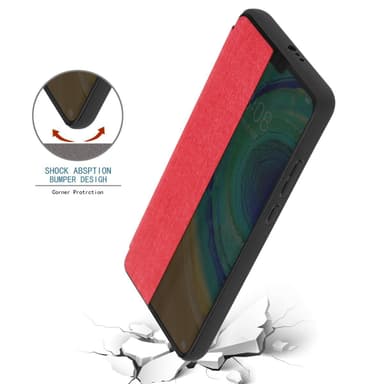Huawei MATE 30 lommebokdeksel etui (rød)