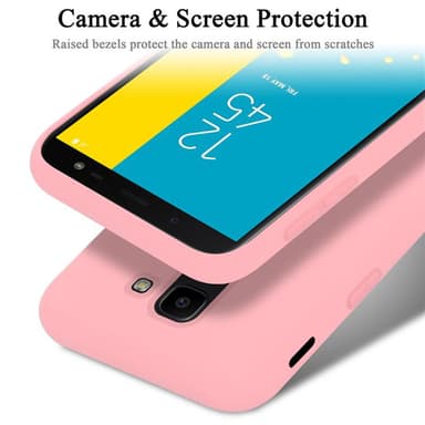 Samsung Galaxy J6 2018 silikondeksel case (rosa)