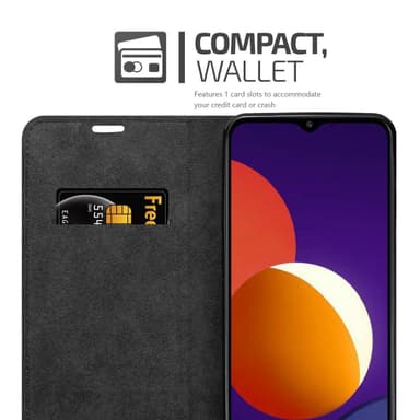 Samsung Galaxy A12 / M12 lommebokdeksel case (svart)