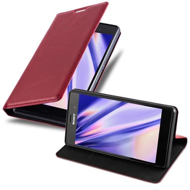 Sony Xperia Z3 lommebokdeksel case (rød)