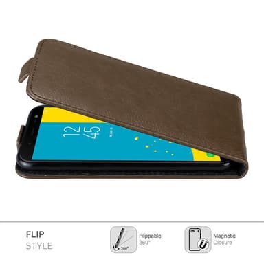 Samsung Galaxy J6 2018 deksel flip cover (brun)