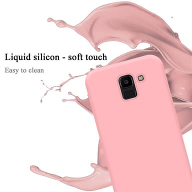 Samsung Galaxy J6 2018 silikondeksel case (rosa)