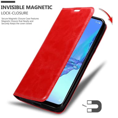Oppo A53 lommebokdeksel case (rød)