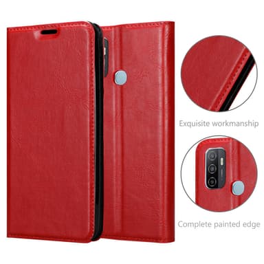 Oppo A53 lommebokdeksel case (rød)