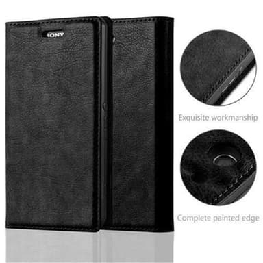 Sony Xperia Z3 COMPACT lommebokdeksel case (svart)