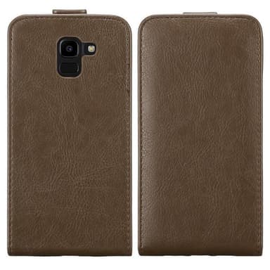Samsung Galaxy J6 2018 deksel flip cover (brun)