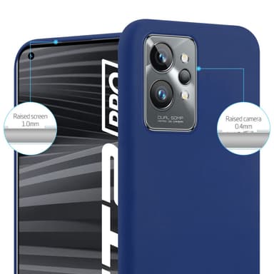 Deksel Realme GT 2 PRO Silikon cover (blå)