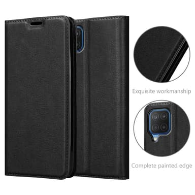 Samsung Galaxy A12 / M12 lommebokdeksel case (svart)