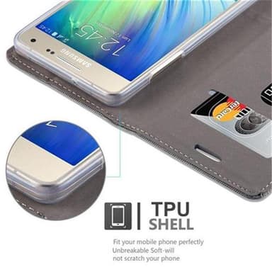 Samsung Galaxy A5 2015 lommebokdeksel etui (grå)