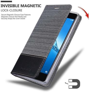 Huawei Enjoy 7 PLUS lommebokdeksel etui (grå)