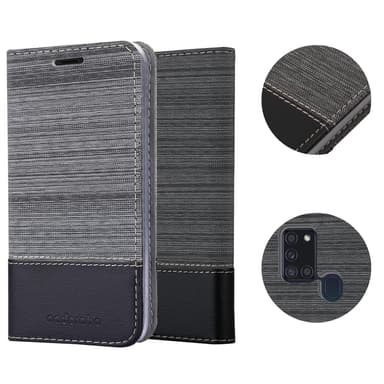 Samsung Galaxy A21s lommebokdeksel etui (grå)