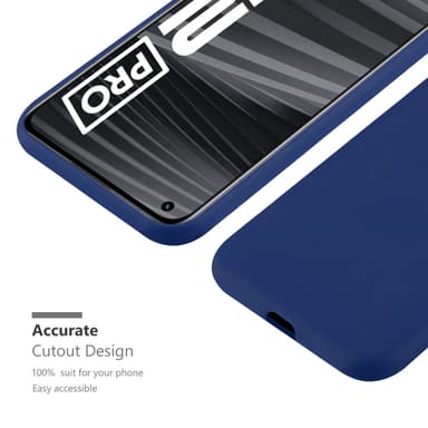 Deksel Realme GT 2 PRO Silikon cover (blå)