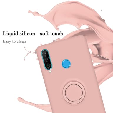 Deksel Huawei P30 LITE Ring Case (rosa)