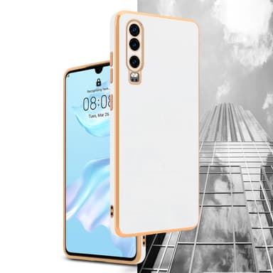 Huawei P30 silikondeksel case (hvit)