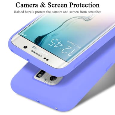 Samsung Galaxy S6 EDGE silikondeksel case (lilla)