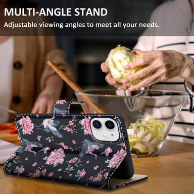 iPhone 11 lommebokdeksel etui (svart)