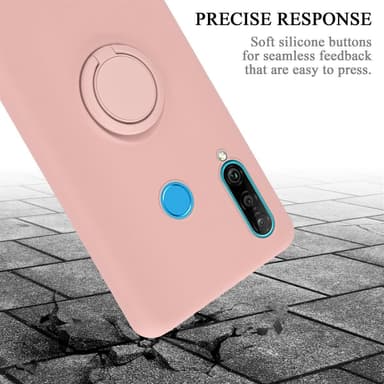 Deksel Huawei P30 LITE Ring Case (rosa)