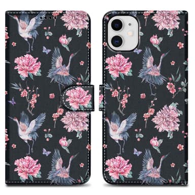 iPhone 11 lommebokdeksel etui (svart)