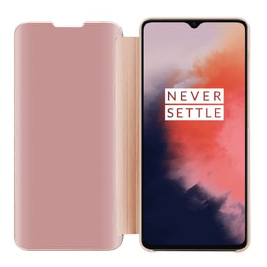 OnePlus 7T lommebokdeksel etui (rosa)
