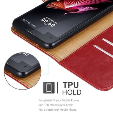 LG X SCREEN lommebokdeksel etui (rød)