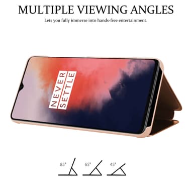 OnePlus 7T lommebokdeksel etui (rosa)