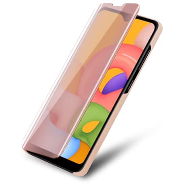 Samsung Galaxy A01 lommebokdeksel etui (rosa)