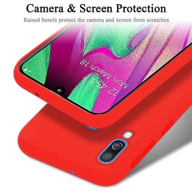 Samsung Galaxy A40 silikondeksel case (rød)