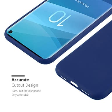 Deksel Samsung Galaxy S10 4G Silikon cover (blå)