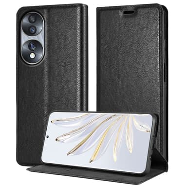 Honor 70 lommebokdeksel case (svart)