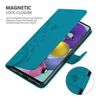 Samsung Galaxy A51 4G / M40s lommebokdeksel Blomster