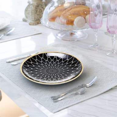 4x Porselenstallerken Tallerken Serveringsfat 15,3cm