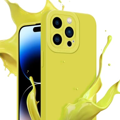 iPhone 14 PRO MAX Deksel case (gul)