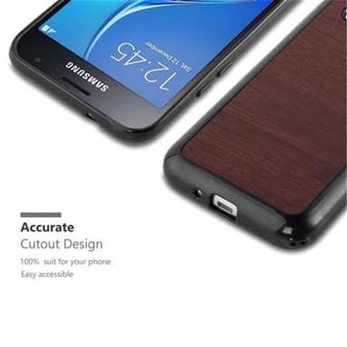 Samsung Galaxy J1 2016 Deksel Case Cover (brun)
