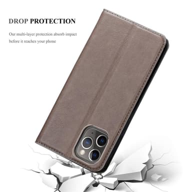 iPhone 12 PRO MAX lommebokdeksel case (brun)