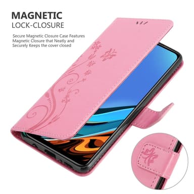 Xiaomi RedMi 9T / POCO M3 lommebokdeksel Blomster