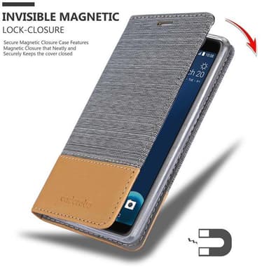 HTC Desire 12 lommebokdeksel etui (grå)