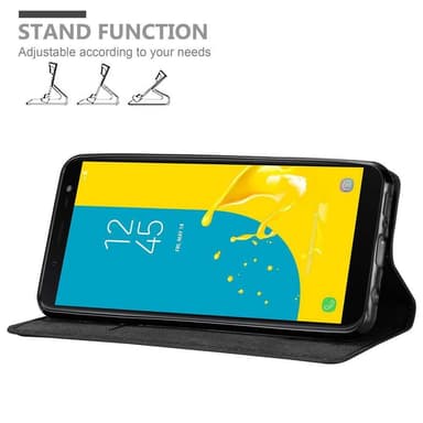 Samsung Galaxy J6 2018 lommebokdeksel case (svart)