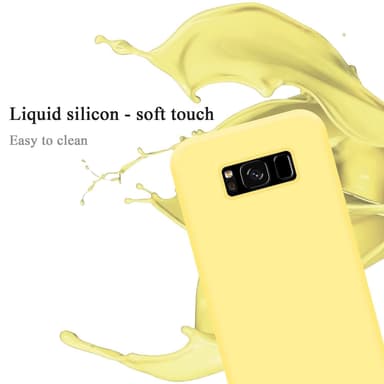 Samsung Galaxy S8 PLUS silikondeksel case (gul)