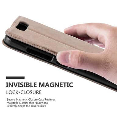 ZTE Blade V8 lommebokdeksel case (brun)