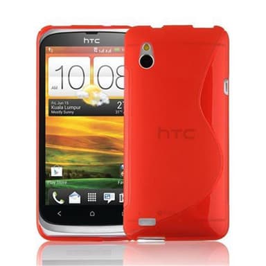 HTC Desire V silikondeksel case (rød)