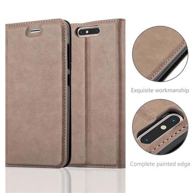 ZTE Blade V8 lommebokdeksel case (brun)