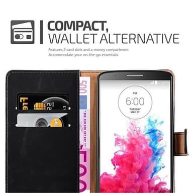LG G3 lommebokdeksel etui (svart)