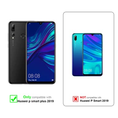 Huawei P SMART PLUS 2019 lommebokdeksel case (rød)