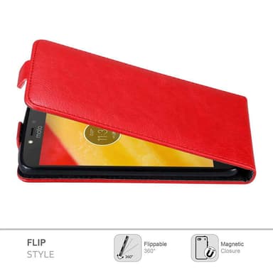 Motorola MOTO C PLUS deksel flip cover (rød)