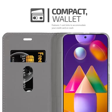 Samsung Galaxy M31s lommebokdeksel etui (grå)